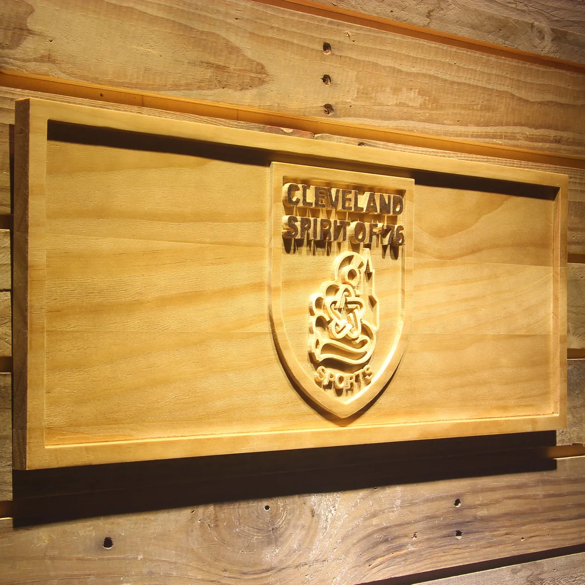 Cleveland Indians Spirit of 1976 Wood Sign - Legacy Edition