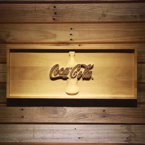 Coca-Cola Bottle Wood Sign