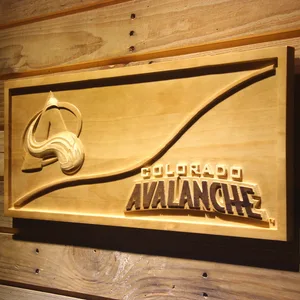 Colorado Avalanche Split Wood Sign