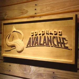 Colorado Avalanche Wood Sign