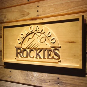 Colorado Rockies Wood Sign