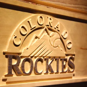Colorado Rockies Wood Sign