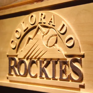 Colorado Rockies Wood Sign