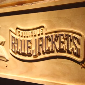 Columbus Blue Jackets Wood Sign - Legacy Edition