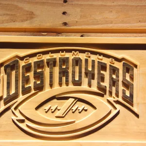 Columbus Destroyers Wood Sign - Legacy Edition