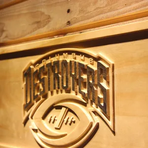Columbus Destroyers Wood Sign - Legacy Edition