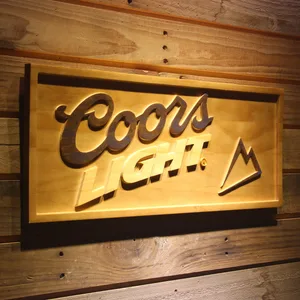 Coors Light Wood Sign