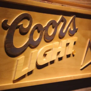 Coors Light Wood Sign
