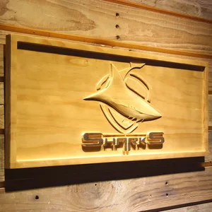 Cronulla-Sutherland Sharks Wood Sign