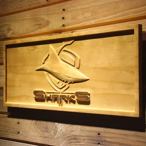 Cronulla-Sutherland Sharks Wood Sign
