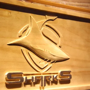 Cronulla-Sutherland Sharks Wood Sign