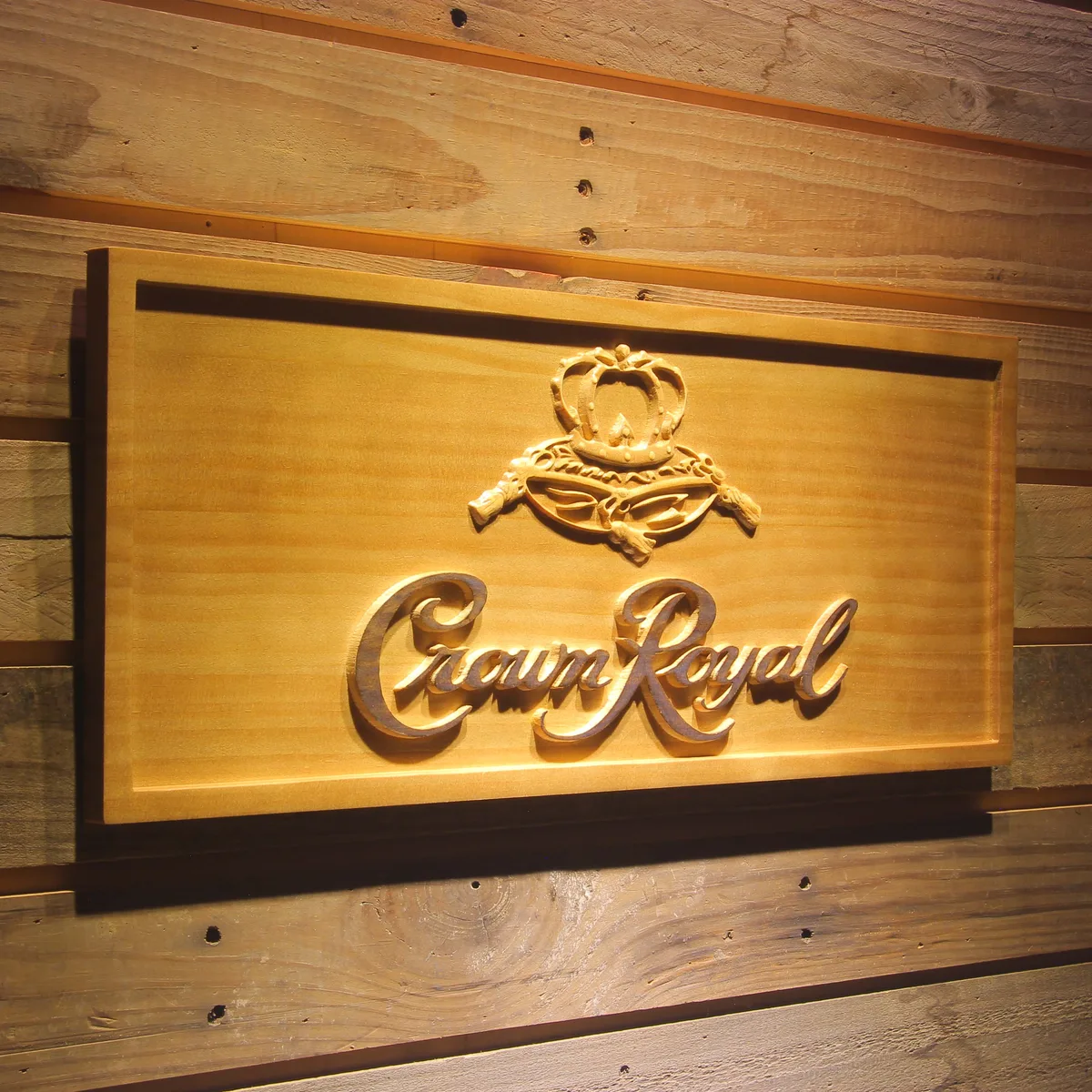 Crown Royal Wood Sign