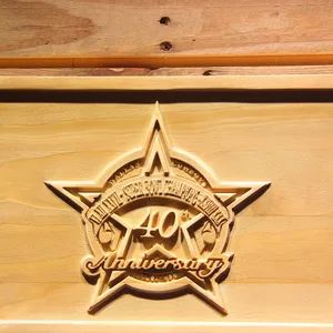 Dallas Cowboys 40th Anniversary Logo Wood Sign - Legacy Edition