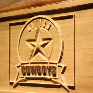 Dallas Cowboys Badge 2 Wood Sign