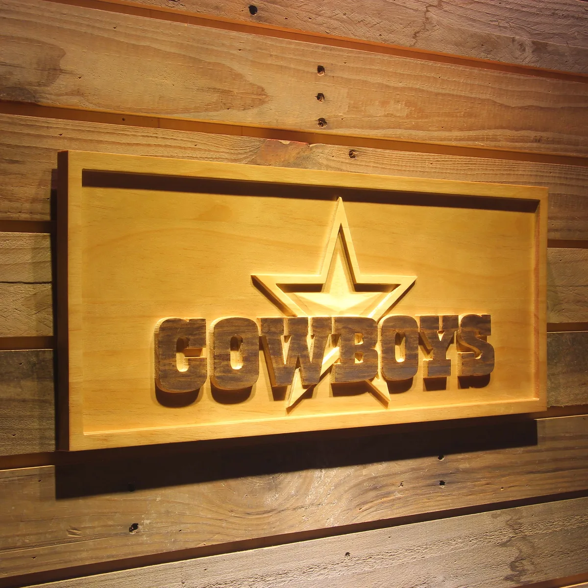 Dallas Cowboys Star Wood Sign