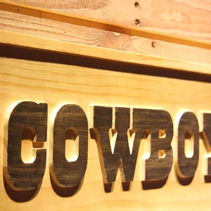 Dallas Cowboys Text Wood Sign
