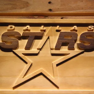 Dallas Stars Wood Sign - Legacy Edition