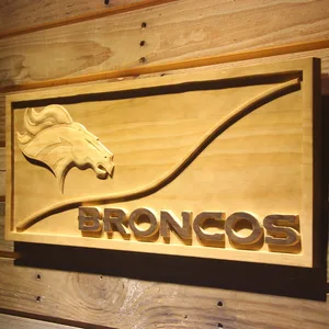 Denver Broncos Split Wood Sign