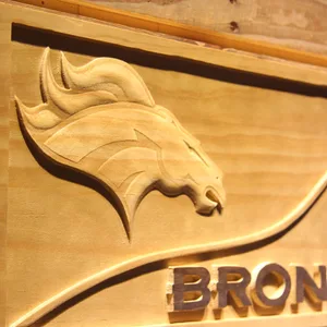 Denver Broncos Split Wood Sign