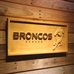 Denver Broncos Wild Wood Sign