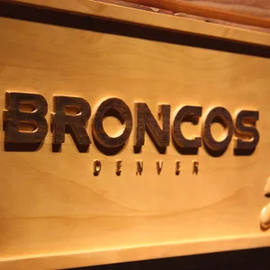 Denver Broncos Wild Wood Sign