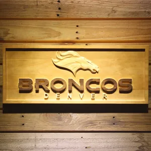 Denver Broncos Wood Sign