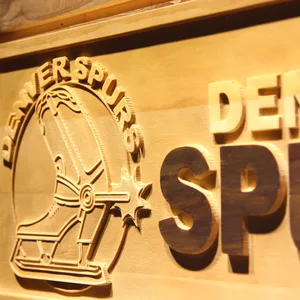 Denver Spurs Wood Sign - Legacy Edition