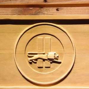 Detroit Lions 1961-1969 Circle Wood Sign - Legacy Edition