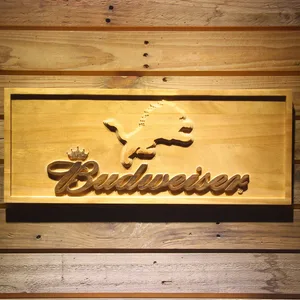 Detroit Lions Budweiser Wood Sign