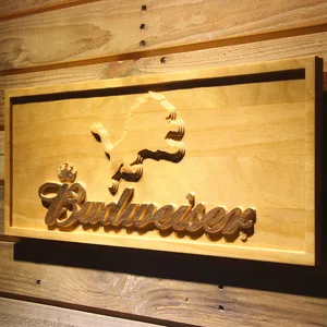 Detroit Lions Budweiser Wood Sign