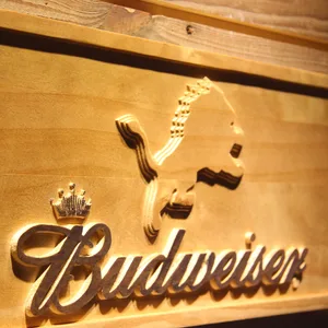 Detroit Lions Budweiser Wood Sign
