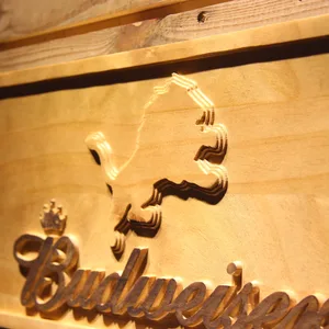 Detroit Lions Budweiser Wood Sign