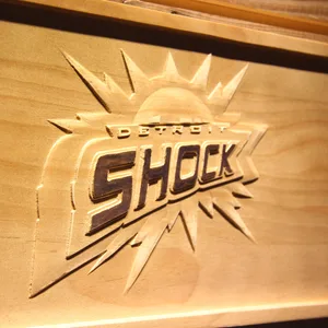 Detroit Shock Wood Sign