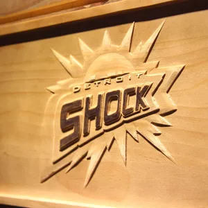 Detroit Shock Wood Sign
