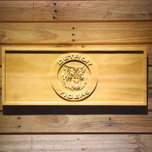Detroit Tigers 12 Wood Sign - Legacy Edition