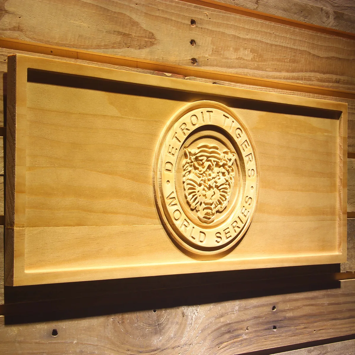 Detroit Tigers 5 Wood Sign - Legacy Edition