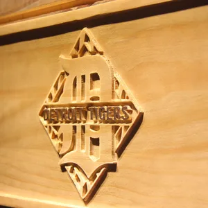 Detroit Tigers 7 Wood Sign - Legacy Edition