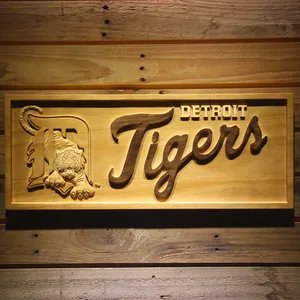 Detroit Tigers Wood Sign