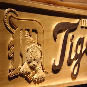 Detroit Tigers Wood Sign