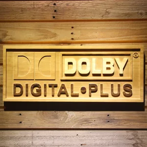 Dolby Digital Plus Wood Sign