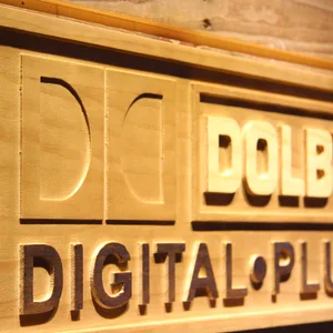 Dolby Digital Plus Wood Sign