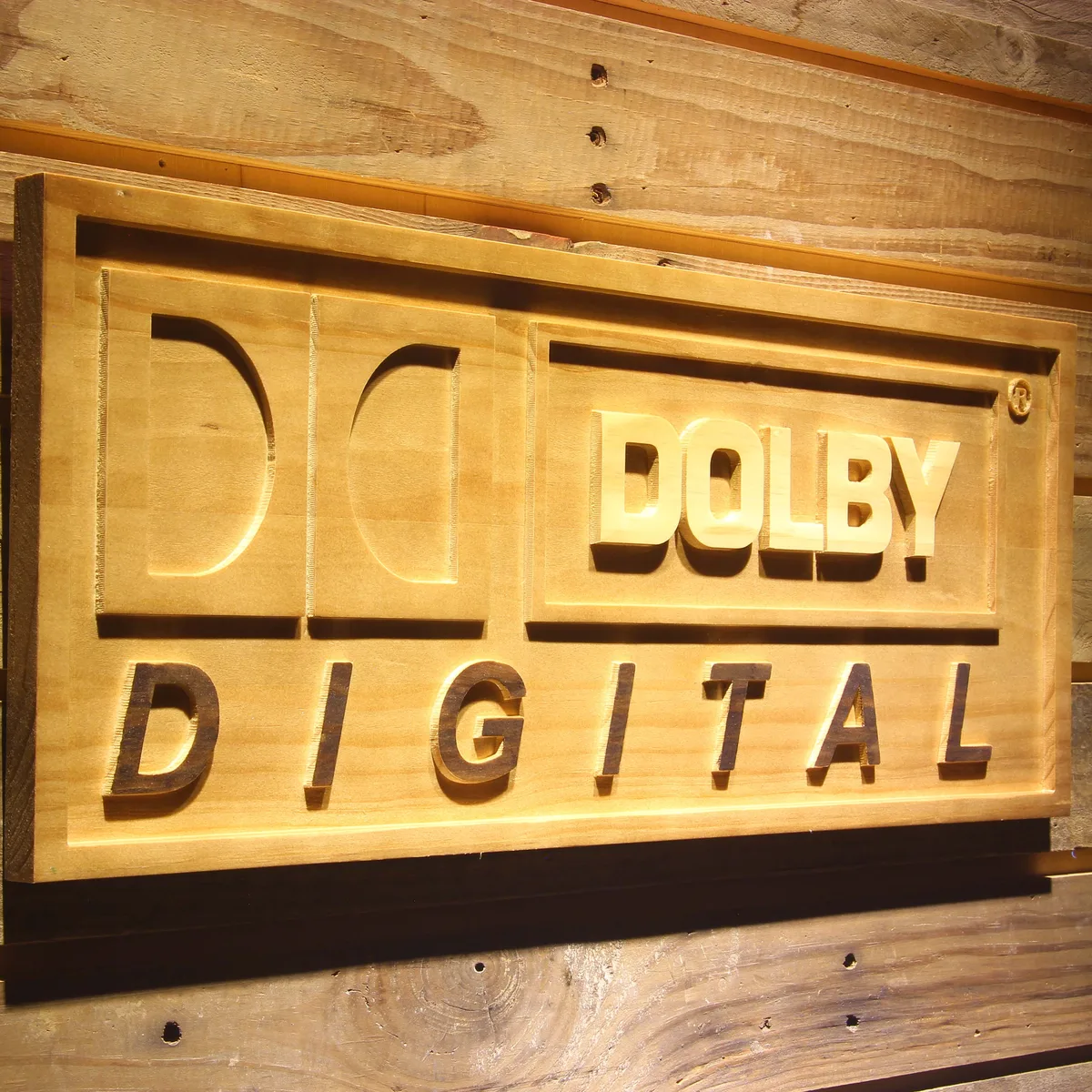 Dolby Digital Wood Sign