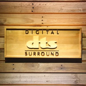 dts Digital Surround Wood Sign