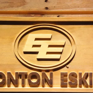 Edmonton Eskimos Wood Sign