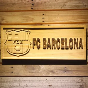 FC Barcelona Wood Sign