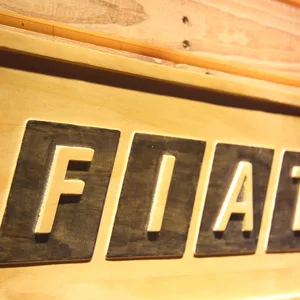 Fiat Wood Sign