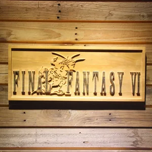 Final Fantasy VI Wood Sign