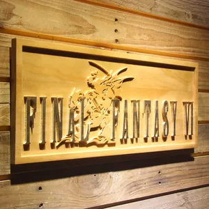 Final Fantasy VI Wood Sign