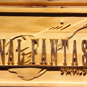 Final Fantasy VII Wood Sign