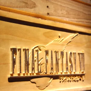 Final Fantasy VII Wood Sign